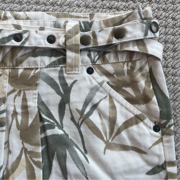 Zara TRF Jungle-Print Low Rise Pleated Mini Skirt Size 4 - Picture 5 of 11